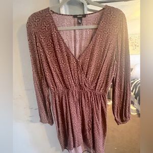 Burgundy fall dress
